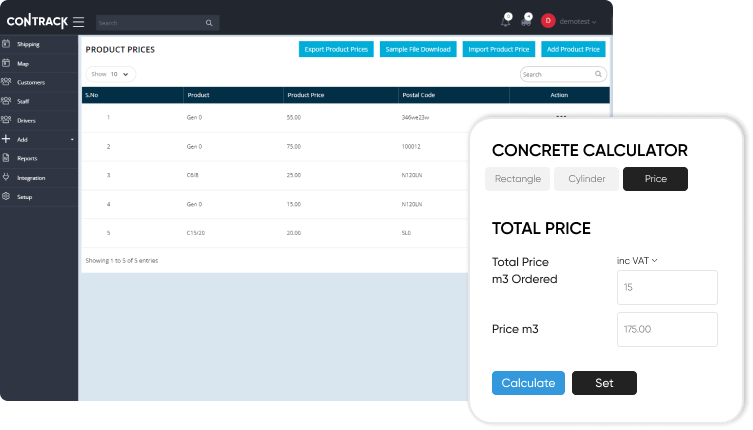 Contrack Admin Panel